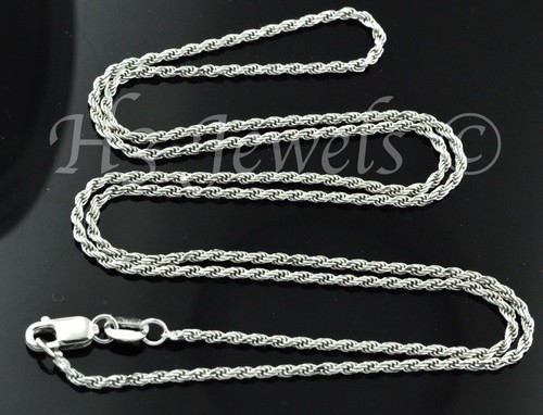 4.50 grams 14k solid white gold rope 