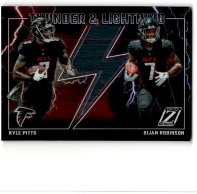 2023 Panini Zenith #1 Kyle Pitts Bijan Robinson Thunder & Lightning