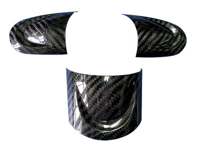 Real Carbon Fiber Steering Wheel Cover Set for Mini Cooper JCW R55 R56 R57 07-13