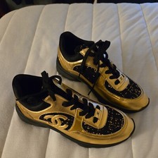 Chanel Sneaker Black Gold W