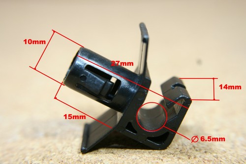 5 single brake pipe line cable holder routing clips maximum diameter 6 - 5 mm - Picture 3 of 3