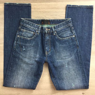 Ben Sherman Hampstead Distressed Tapered Mens Jeans Size 30