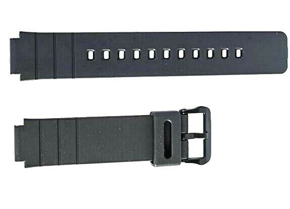 Genuine Casio Black Silver Basic Watch Strap 10510733 Band Fits MW