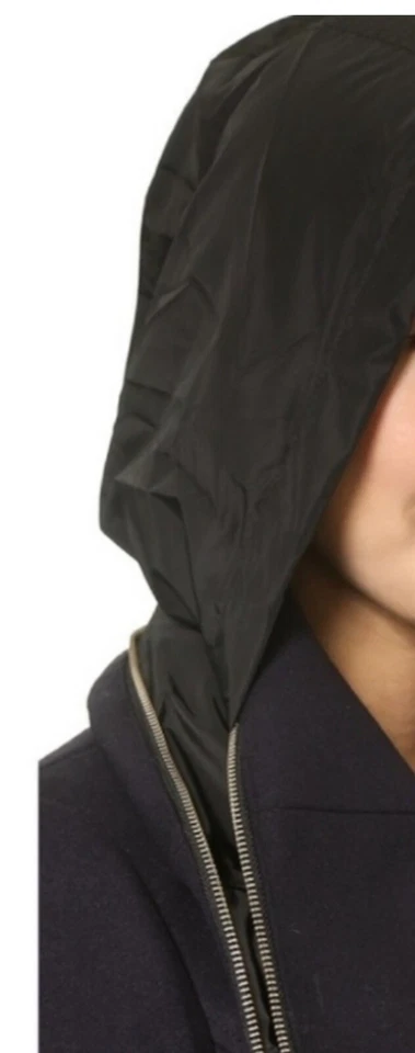 MACKAGE Black Milly Coat w Leather Trim Medium $990 NWT! - Image 3 of 4