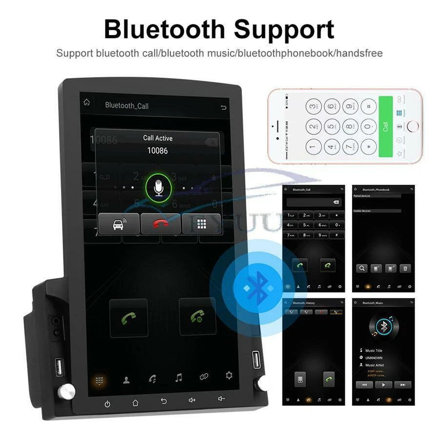 9.7'' Vertical Screen HD 2.5D Glass Android10.0 1GB+16GB Car MP5 Player GPS WIFI - Image 3 of 4