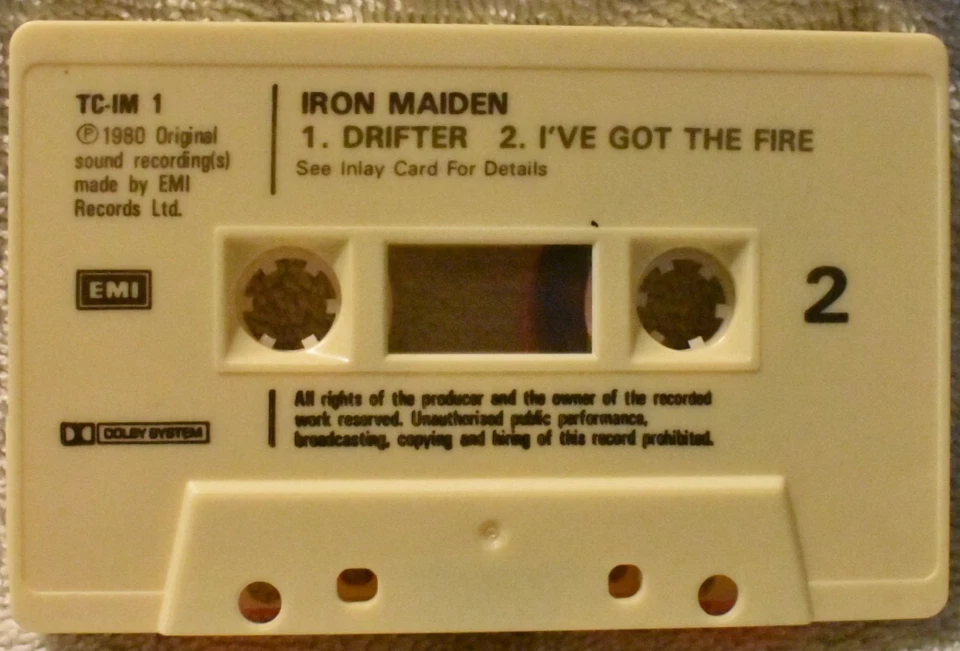 IRON MAIDEN -SANCTUARY -UK CASSETTE SINGLE 1980 EMI RECORDS -OUT OF PRINT - Image 3 of 4