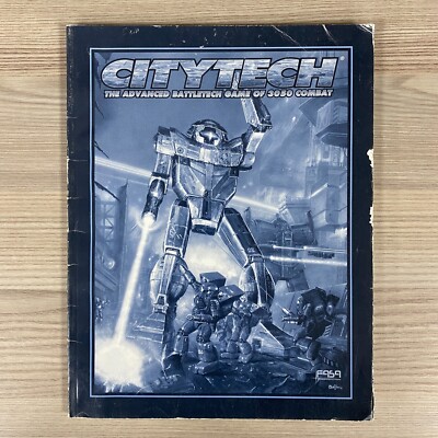Citytech The Advanced Battletech Spiel 3050 1608 1997 FASA Corporation Regelbuch