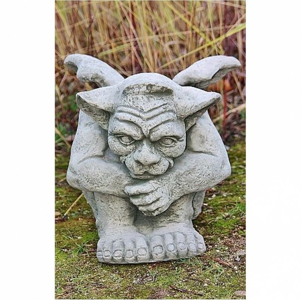 Gargoyle MauerwÄChter Aus Steinguss Frostfest Mystisch Gartendeko Stein DE-661-image
