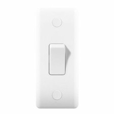 BG Electrical 847-01 White 10AX 1 Gang 2 Way Architrave Light Switch BRAND NEW