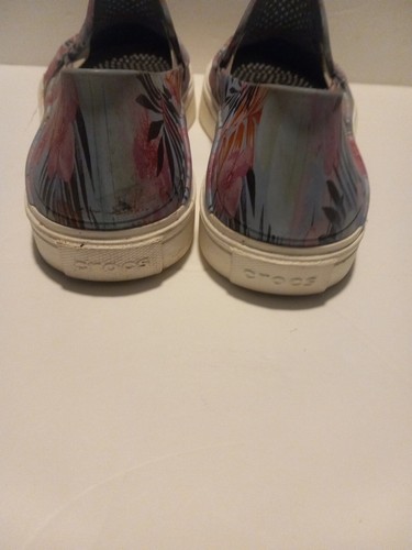 Crocs Floral Slip On Loafers Style 204623 Womens Shoes US Size 11 - Picture 3 of 6