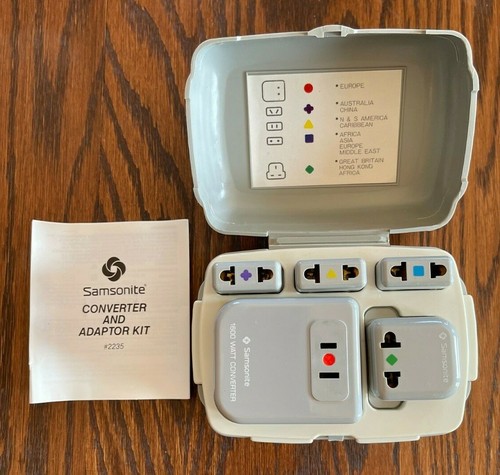 Samsonite Worldwide Convertidor/Adaptador Kit con Convertidor de 1600 vatios Nunca Usado - Imagen 2 de 4
