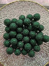 20mm Rhinestone Bubblegum Acrylic Beads