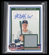 JOSHUA WOODWORTH 2023 Stars and Stripes Autograph Patch 82/200