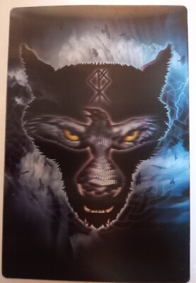 Alchemie ''Ravenwulf'' - 3D linsenförmige Postkarte 6''x4''