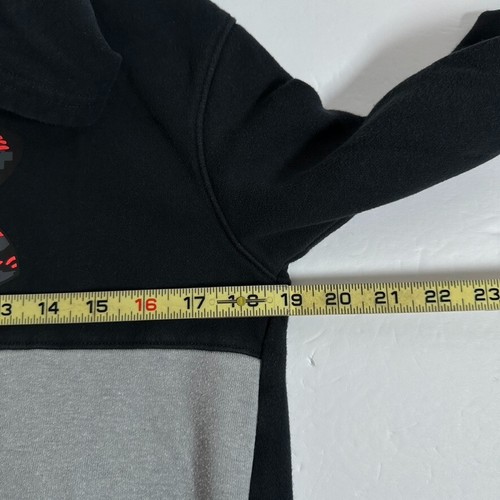 Under Armour Rival Hoodie Boys Size Youth Large Black Gray Fleece Logo - Picture 5 of 6