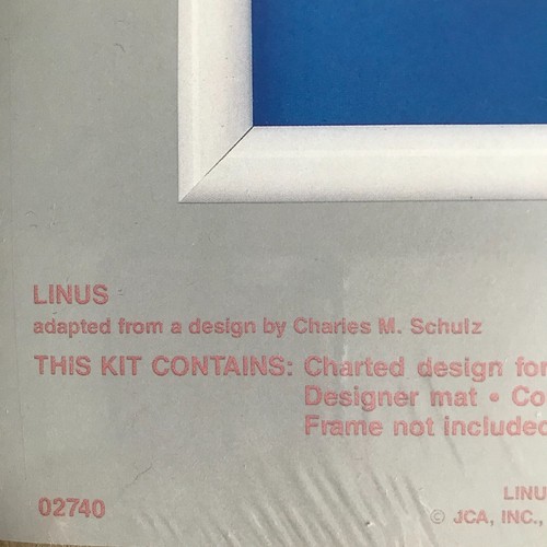 Linus Cross Stitch Kit By Weekenders - A Thumb Tastes Best... New and Sealed - Picture 3 of 6