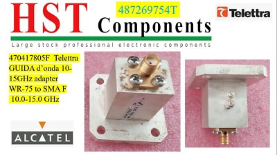 470417805F Telettra Fahren D  Wave 10.0-15.0 GHZ Adapter WR-75 To SMA F WR75