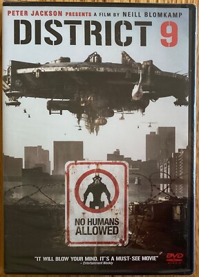District 9 DVD with Sharlto Copley, Jason Cope, David James, Vanessa Haywood