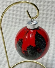 Hand Painted Glass Ornament