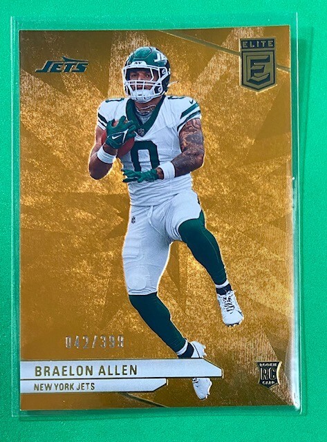 2024 PANINI DONRUSS ELITE ORANGE PARALLEL BRAELON ALLEN RC #42/399 - JETS - #194