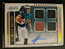 2019 Panini Absolute J.J. Arcega-Whiteside Rc Auto Patch Ball Helmet 06/25 #223