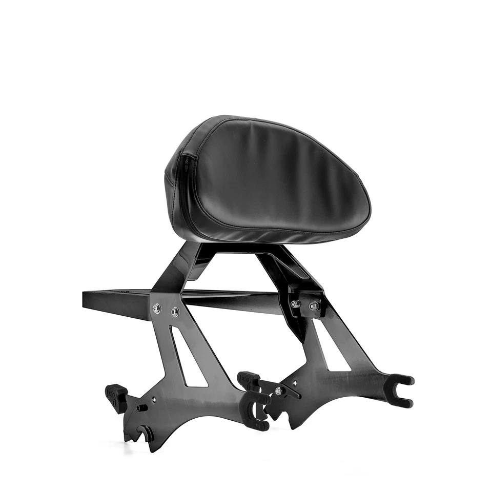 Black Backrest Sissy Bar Luggage Rack For Victory Cross Country Roads 2010-2016 - Image 4 of 4