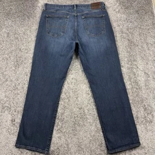 Lucky Brand Jeans Men's 38x32 (Fits 36x32) 181 Relaxed Straight Denim Dark Wash