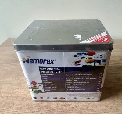 Vintage Sealed MTV Promotional Memorex CD-R 50-pack Spindle - European Top 20 CD - Image 1 of 4