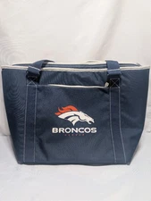 Denver Broncos Picnic Time 22x16 Insulated Cooler Bag And Front Pocket