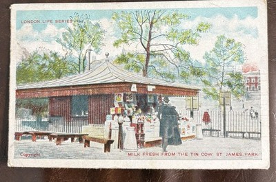 1906 Milch frisch aus der Blechkuh St James Park London Duplex WC 22