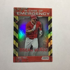 2025 Topps Stadium Club - Mike Trout In Case Of Emergency #ICE-25 Angels