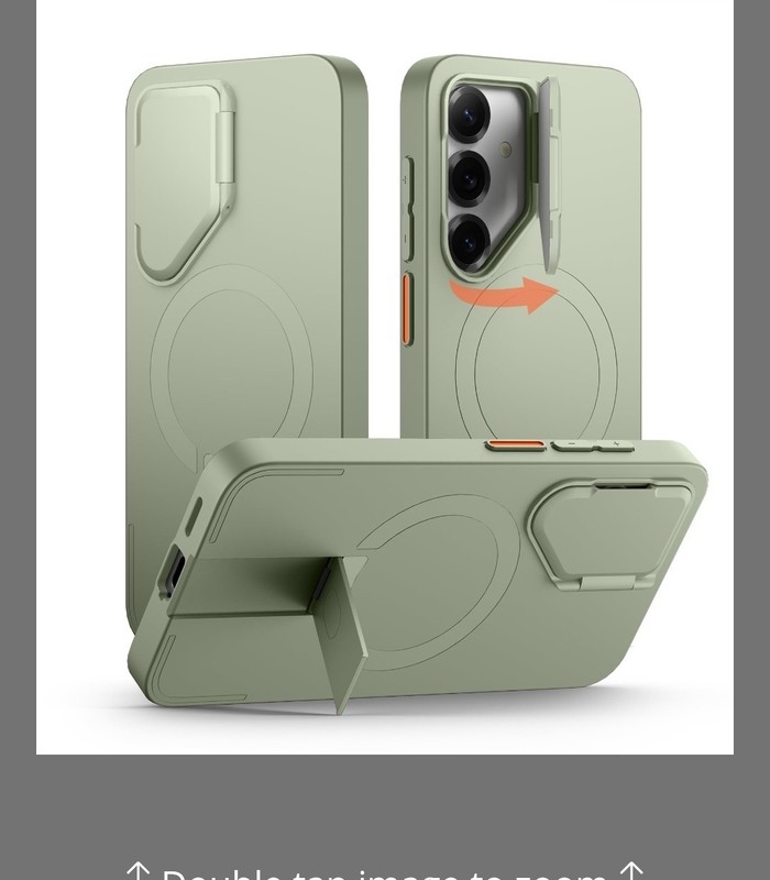 2025 SURITCH for Samsung Galaxy S25 Phone Case, Magnetic Safe Green  Kickstand
