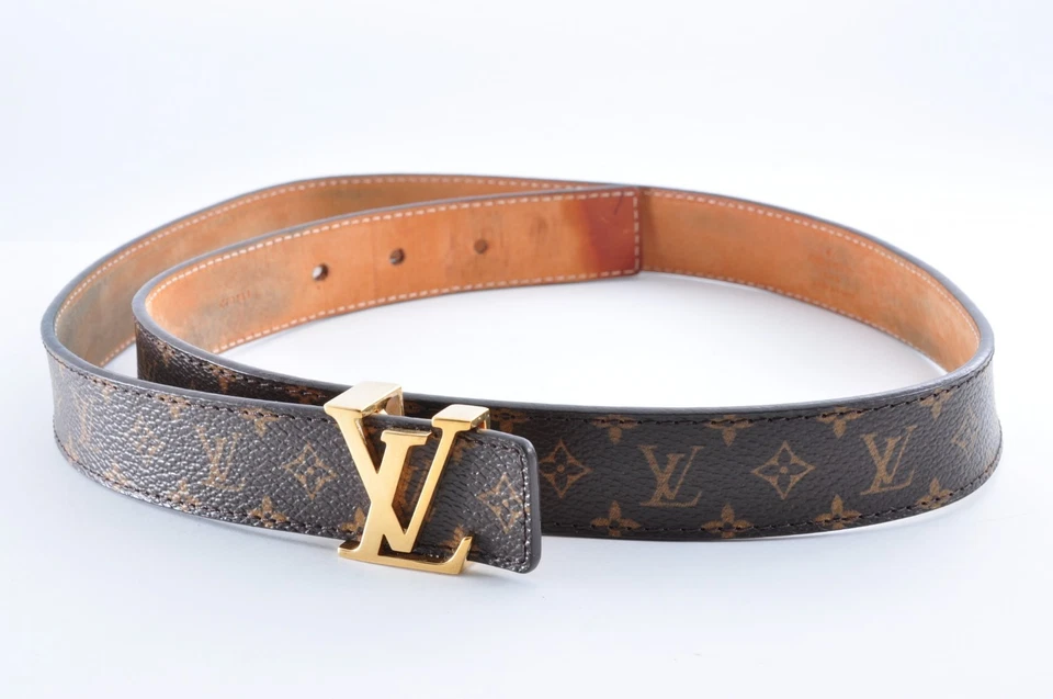 Authentischer Louis Vuitton M9781 Monogramm LV Initialen 25 mm Gürtel braun g... - Bild 3 von 4