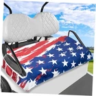 Golf Cart Seat Covers Suitable for EZGO, Club Car & More 2-Seat USA Flag