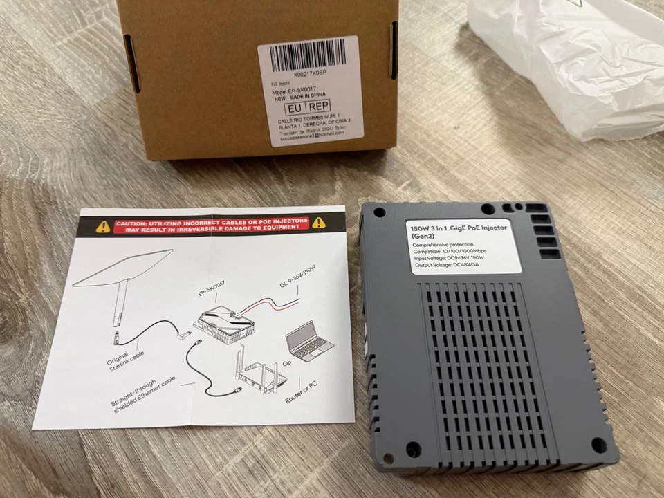 Starlink Gen-2 - 12V- und Router-Adapter