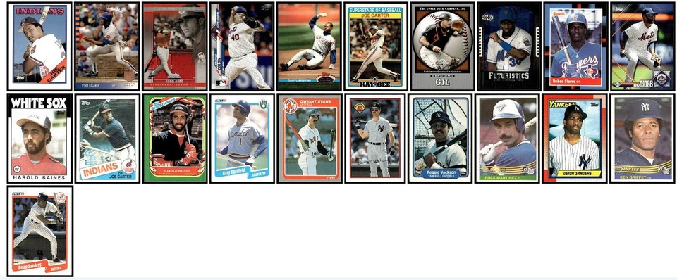 Lote mixto de 101 tarjetas deportivas de béisbol 1979-2020 Oakland Athletics Foto 3 de 3