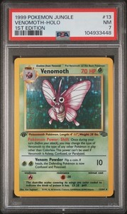Venomoth 13/64 Jungle 1st Edition Holo Rare