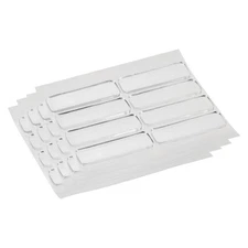 32pcs Door Stoppers Quiet Wall Protectors 1.4" x 0.4" Clear Rubber Strip