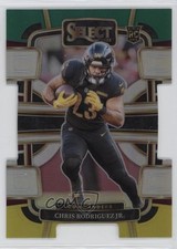 2023 Panini Select Concourse Green & Yellow Prizm Die-Cut Chris Rodriguez Jr 8d2