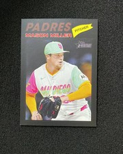 2026 Topps Heritage Mason Miller #65 Black Bordered Padres QI95