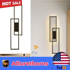 Modern Acrylic LED Wall Light Metal Wall Sconce Lighting Fixture+Remote Control