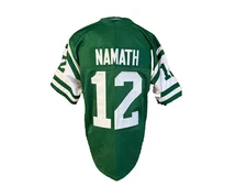 CUSTOM UNSIGNED JOE NAMATH GREEN JERSEY XL