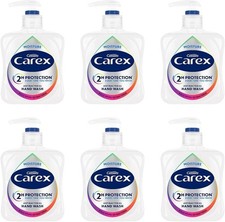 Carex 2 Hour Protection Antibacterial Moisture Hand Wash,Pack of 6x250ml,Boosted 5.63 per litre