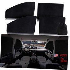 Suede Car Window Shades 4PCS - Car Window Black Suede Flat Full Set 4PCS