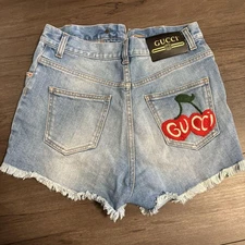 USED GUCCI DENIM SHORTS GOOD