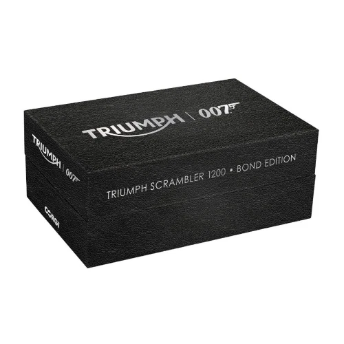 TRIUMPH SCRAMBLER 1200 JAMES BOND EDITION 1:12 Corgi Moto Modellino Nuovo - Immagine 2 di 2