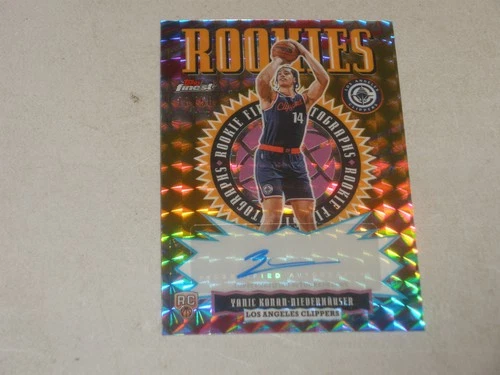 2025-26 Topps Finest Gold Geometric Auto #YK Yanic Konan-Niederhauser 18/50 RC