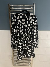 Nasty Gal Women's Red Polka Dot Wrap Dress Short Size UK16