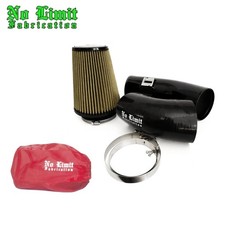 No Limit Black Air Intake PG7 w/Red Pre-Filter For 11-16 Ford 6.7L Powerstroke