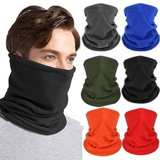 Thermal Snood Neck Warmer Scarf Men Winter Thick Fleece Windproof Balaclava Mask